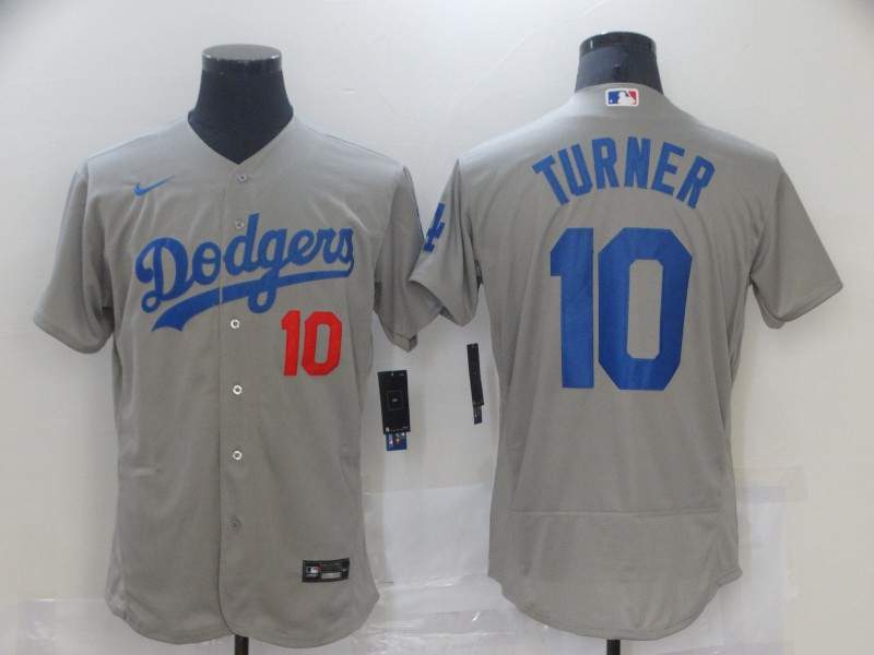 Los Angeles Dodgers Grey Elite MLB Jersey