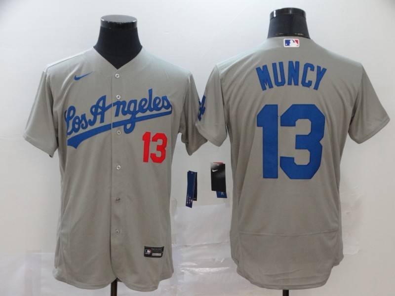 Los Angeles Dodgers Grey Elite MLB Jersey 02