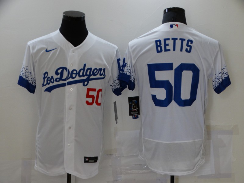 Los Angeles Dodgers White Elite MLB Jersey