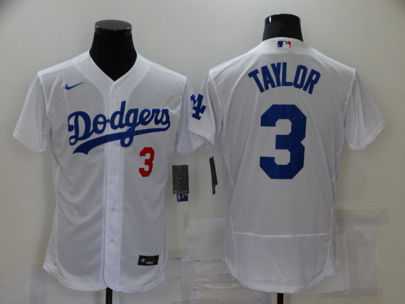 Los Angeles Dodgers White Elite MLB Jersey 02