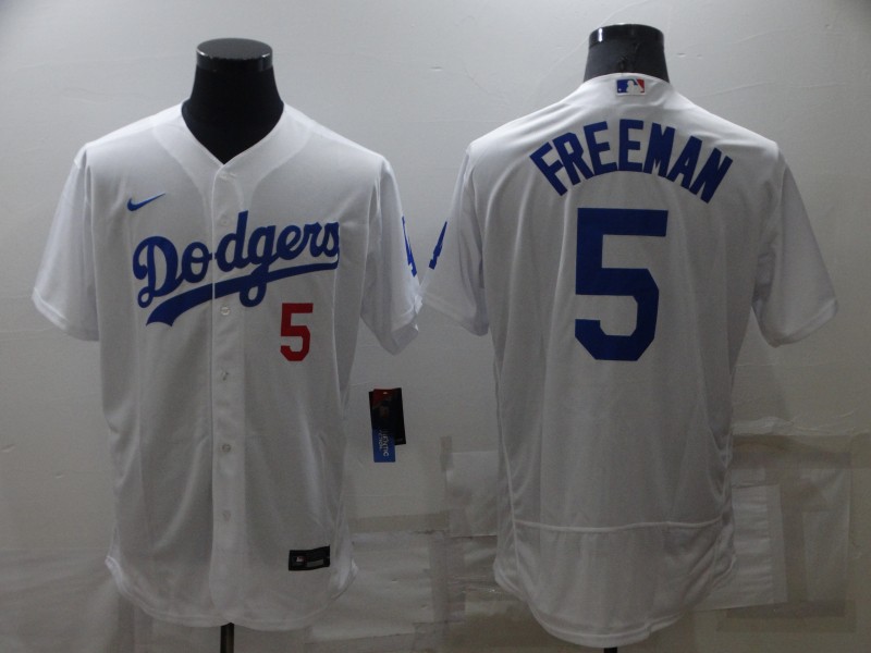 Los Angeles Dodgers White Elite MLB Jersey 02