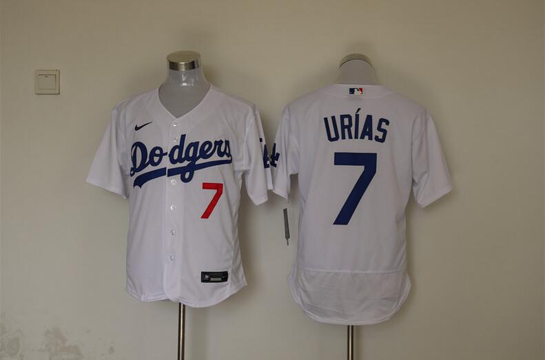 Los Angeles Dodgers White Elite MLB Jersey 02