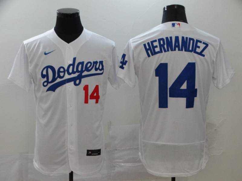 Los Angeles Dodgers White Elite MLB Jersey 02