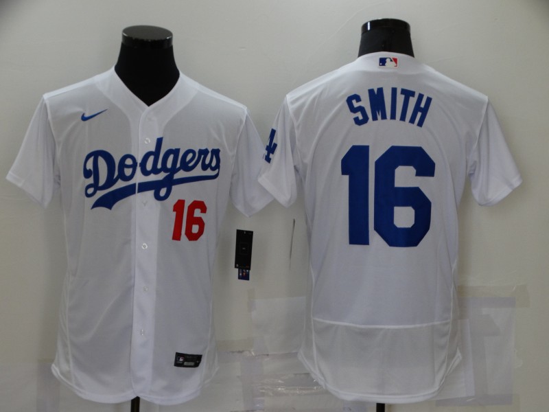 Los Angeles Dodgers White Elite MLB Jersey 02