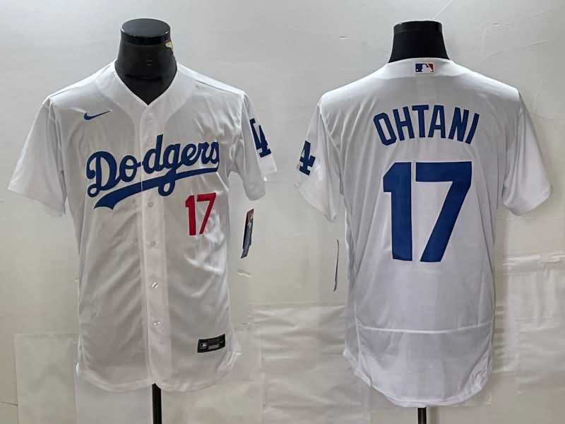 Los Angeles Dodgers White Elite MLB Jersey 02