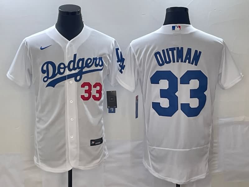 Los Angeles Dodgers White Elite MLB Jersey 02