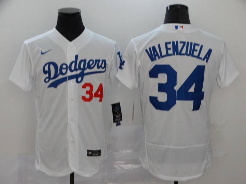 Los Angeles Dodgers White Elite MLB Jersey 02
