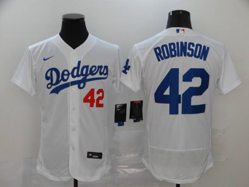 Los Angeles Dodgers White Elite MLB Jersey 02