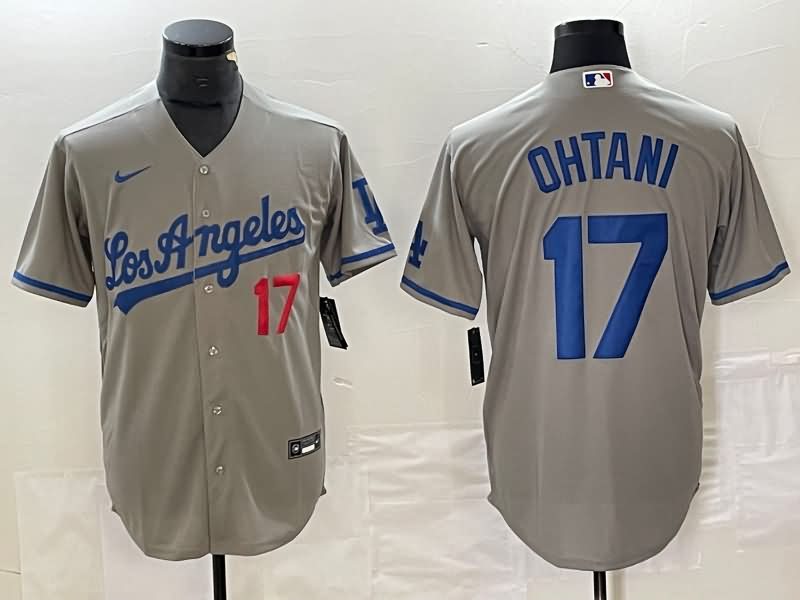 Los Angeles Dodgers Grey MLB Jersey