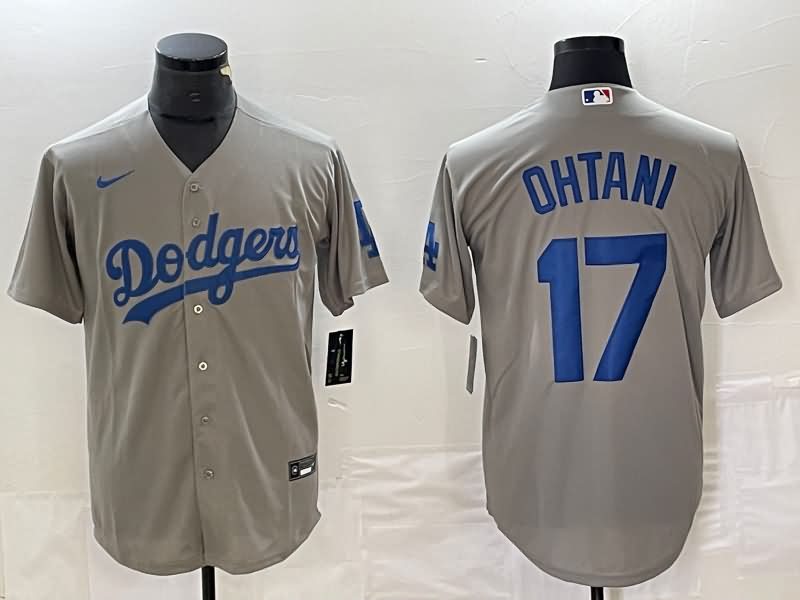 Los Angeles Dodgers Grey MLB Jersey 02