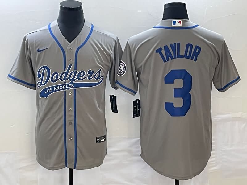 Los Angeles Dodgers Grey MLB Jersey 04