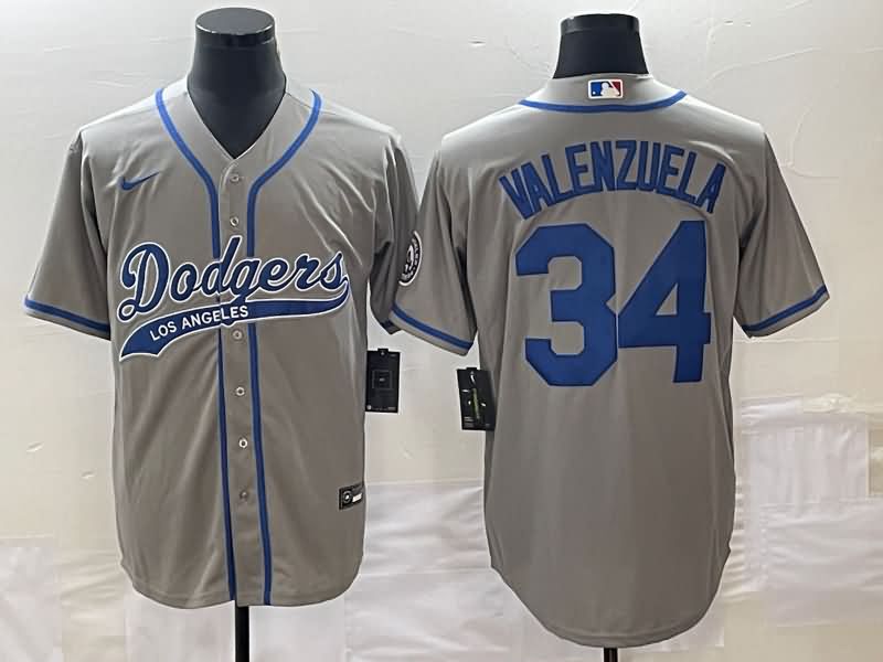 Los Angeles Dodgers Grey MLB Jersey 04