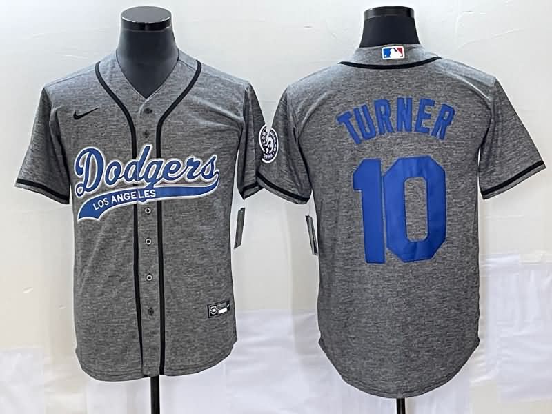 Los Angeles Dodgers Grey MLB Jersey 05