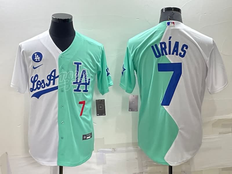 Los Angeles Dodgers Green White MLB Jersey