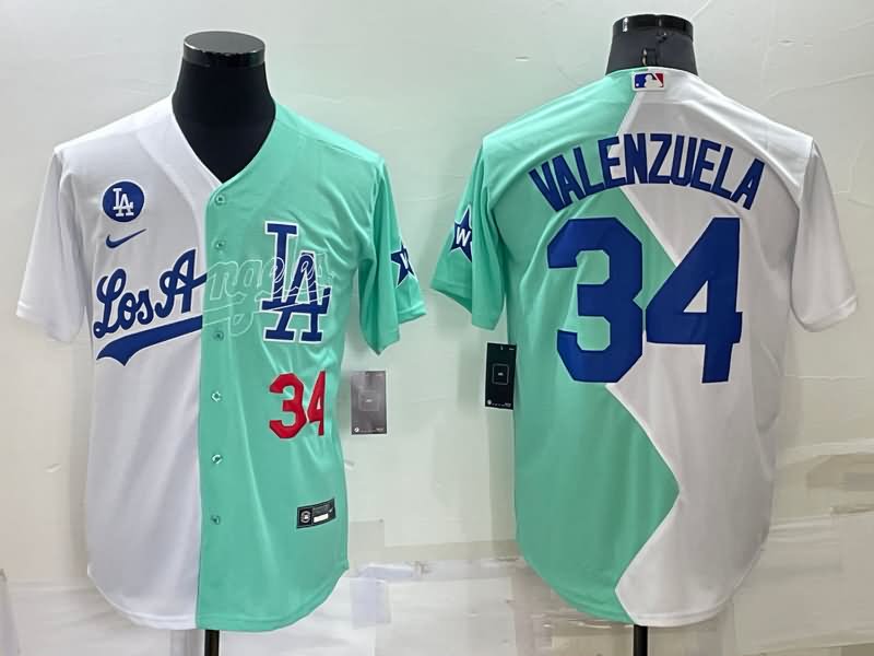 Los Angeles Dodgers Green White MLB Jersey