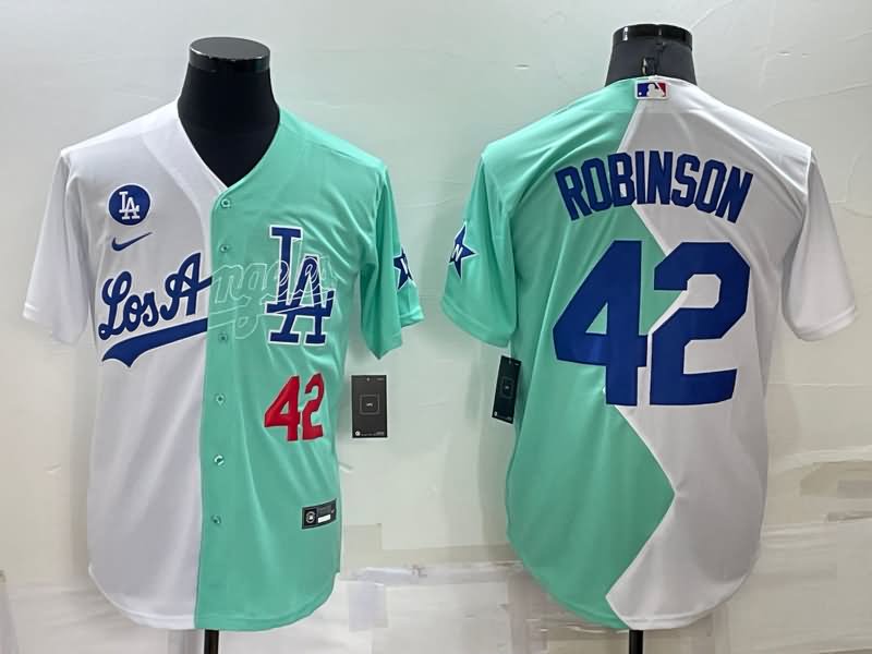 Los Angeles Dodgers Green White MLB Jersey