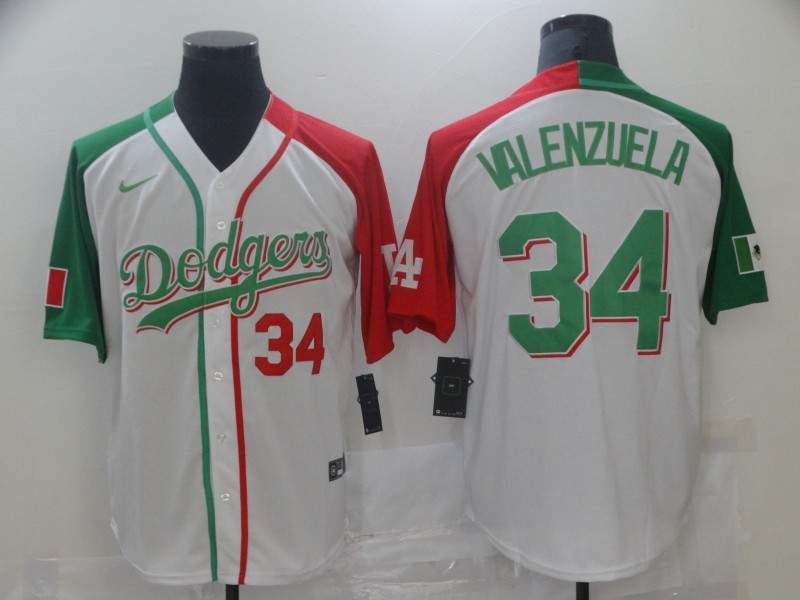 Los Angeles Dodgers White Mexican Heritage Culture Night MLB Jersey