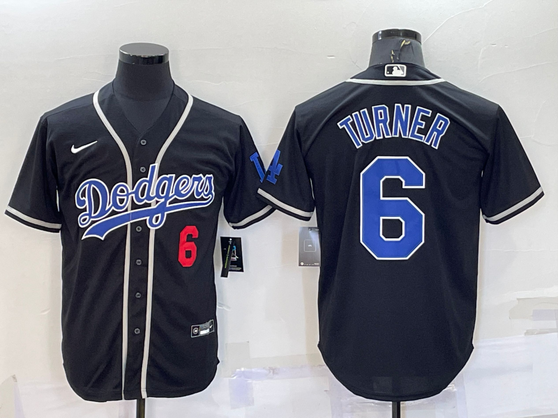 Los Angeles Dodgers Black Retro MLB Jersey