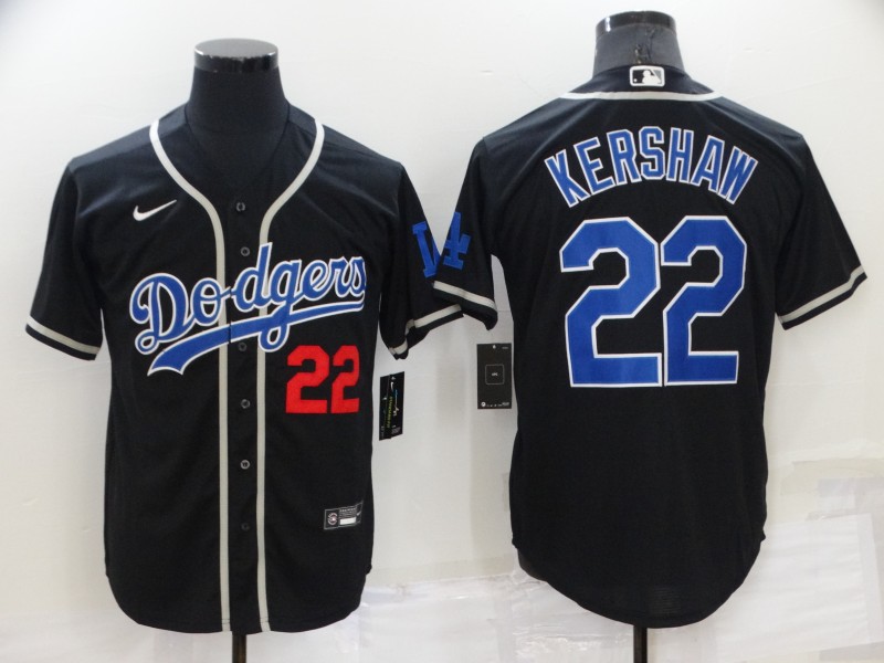 Los Angeles Dodgers Black Retro MLB Jersey