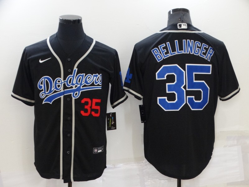 Los Angeles Dodgers Black Retro MLB Jersey