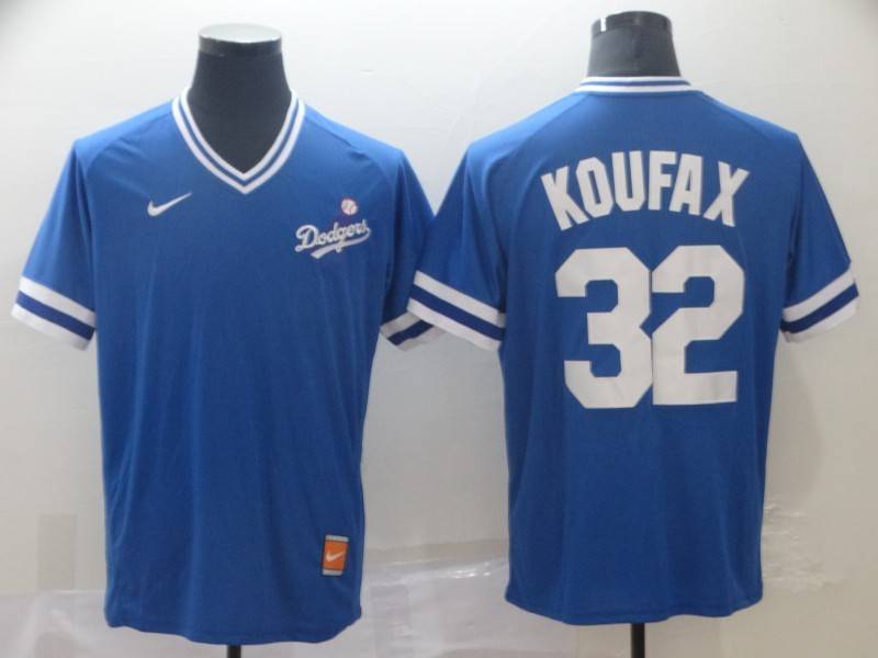 Los Angeles Dodgers Blue Retro MLB Jersey