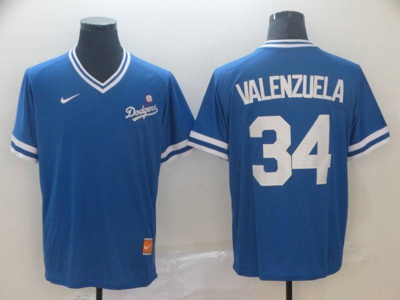 Los Angeles Dodgers Blue Retro MLB Jersey