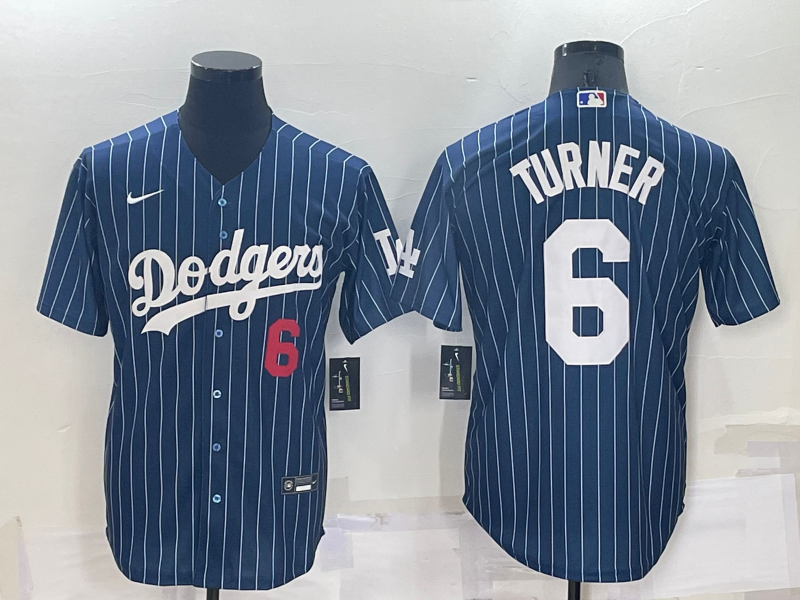 Los Angeles Dodgers Dark Blue Retro MLB Jersey