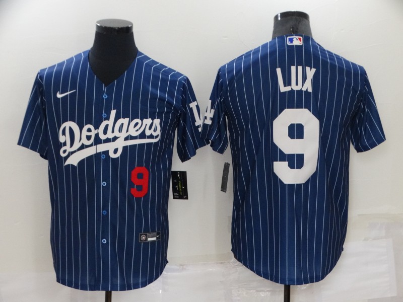 Los Angeles Dodgers Dark Blue Retro MLB Jersey