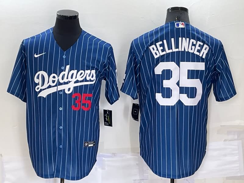 Los Angeles Dodgers Dark Blue Retro MLB Jersey