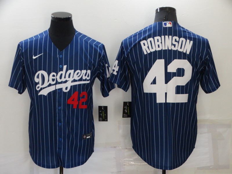 Los Angeles Dodgers Dark Blue Retro MLB Jersey