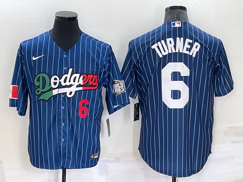 Los Angeles Dodgers Dark Blue Retro MLB Jersey 02