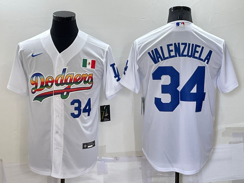 Los Angeles Dodgers White MLB Jersey 02