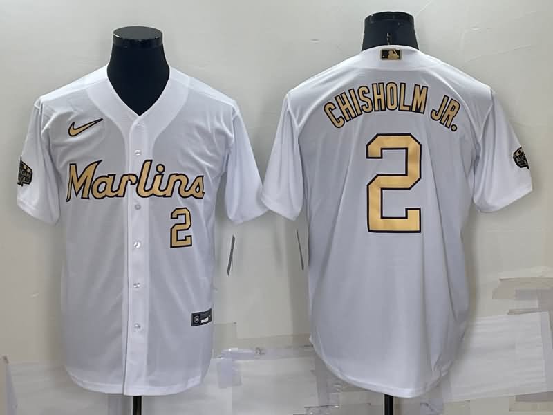 Miami Marlins White ALL STAR MLB Jersey