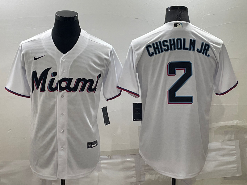 Miami Marlins White MLB Jersey