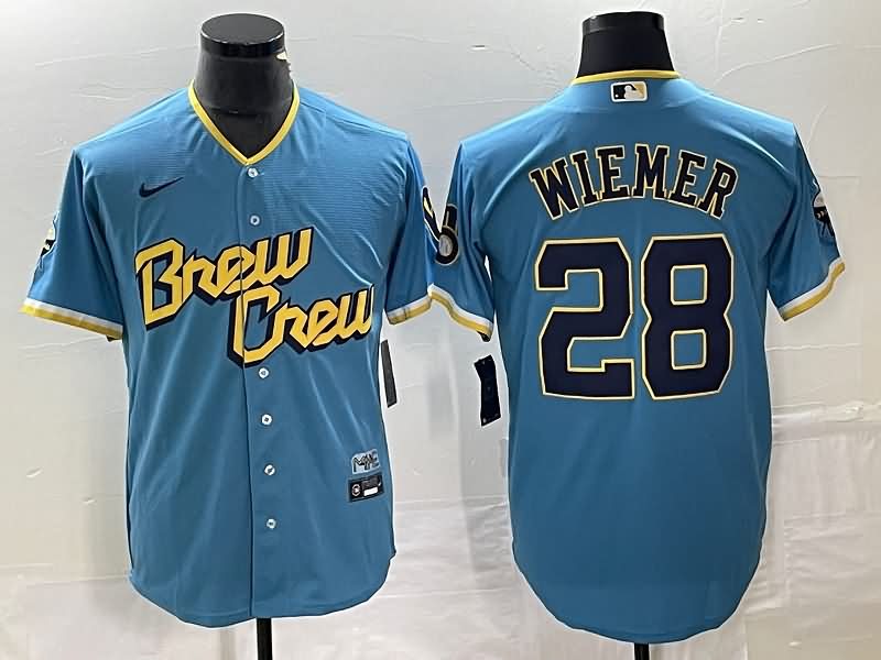 Milwaukee Brewers Blue MLB Jersey