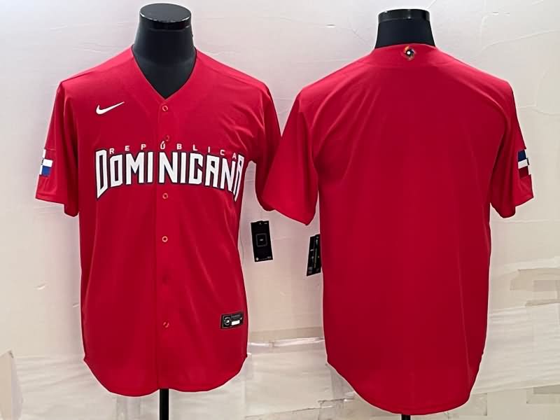 Dominicana Red Baseball Jersey