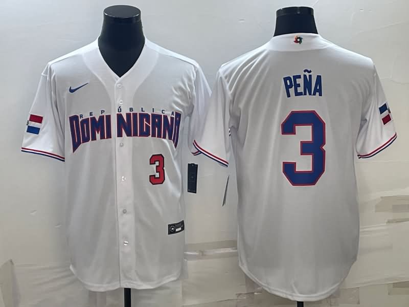 Dominicana White Baseball Jersey