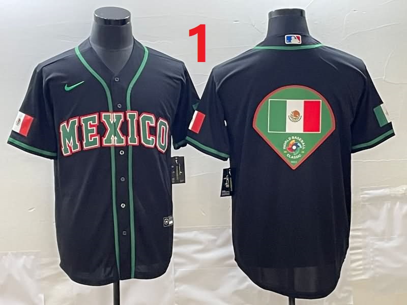 Mexico Black Baseball Jersey