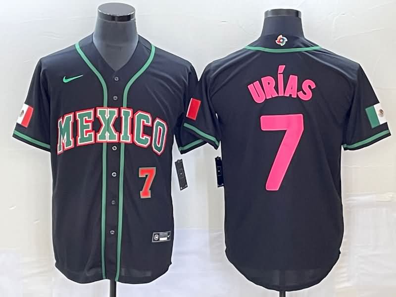 Mexico Black Baseball Jersey 05