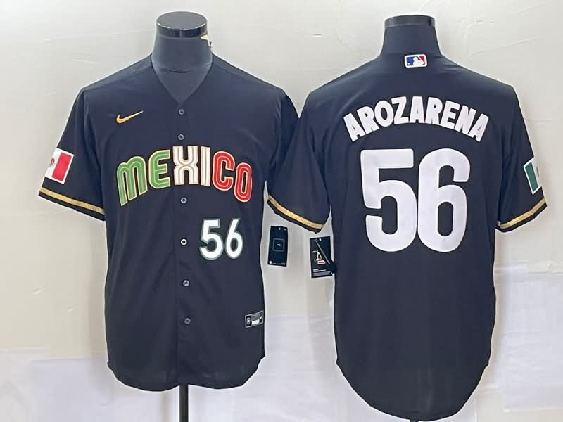 Mexico Black Baseball Jersey 08