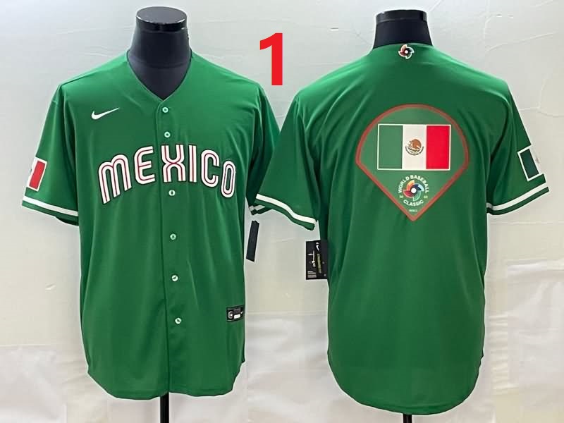 Mexico Green Baseball Jersey