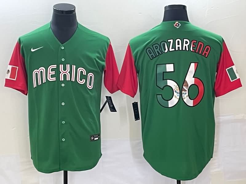 Mexico Green Baseball Jersey 02