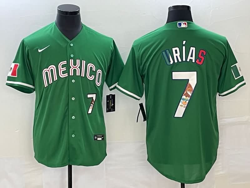 Mexico Green Baseball Jersey 03