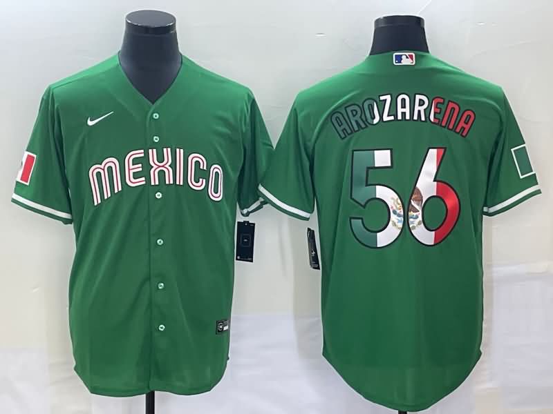 Mexico Green Baseball Jersey 03