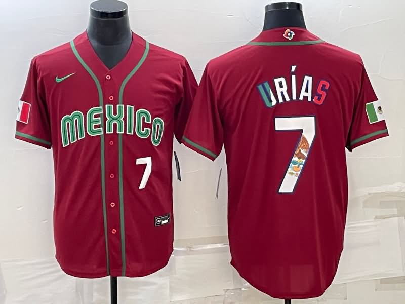 Mexico Red Baseball Jersey 02
