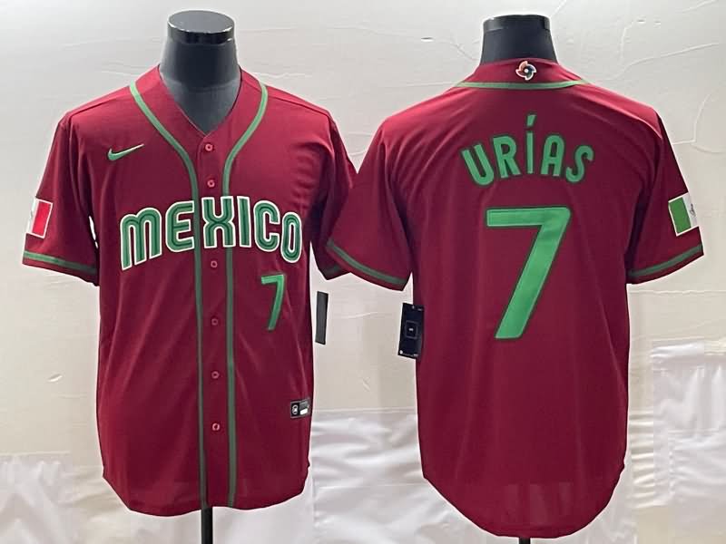 Mexico Red Baseball Jersey 04