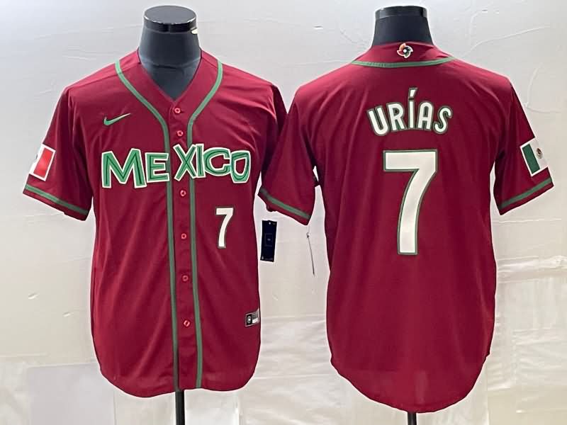 Mexico Red Baseball Jersey 05
