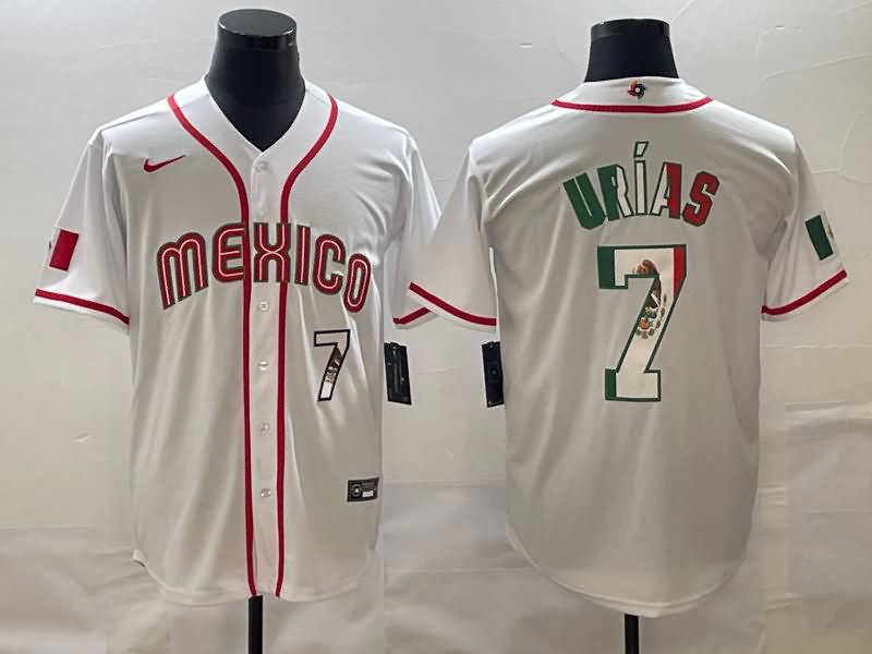 Mexico White Baseball Jersey 02