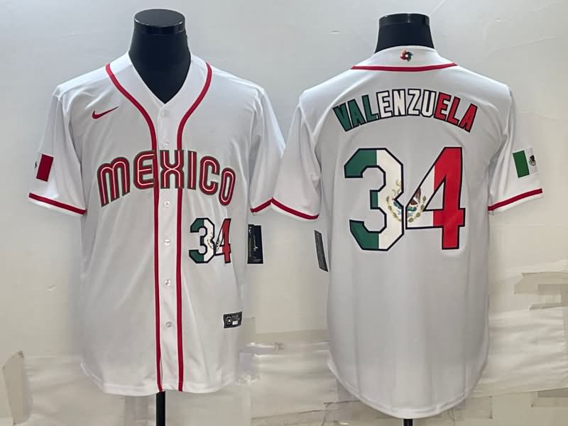 Mexico White Baseball Jersey 02