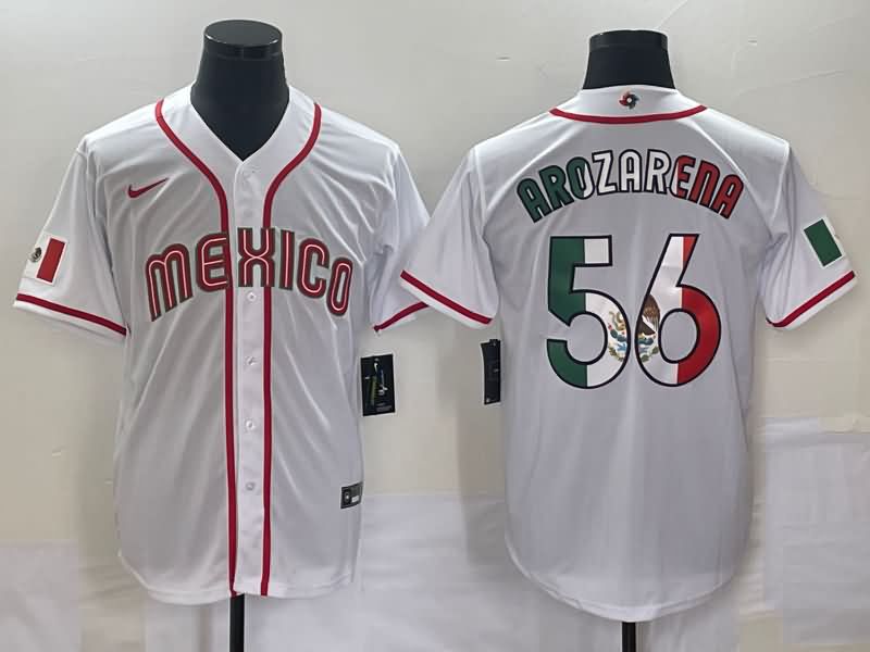 Mexico White Baseball Jersey 02
